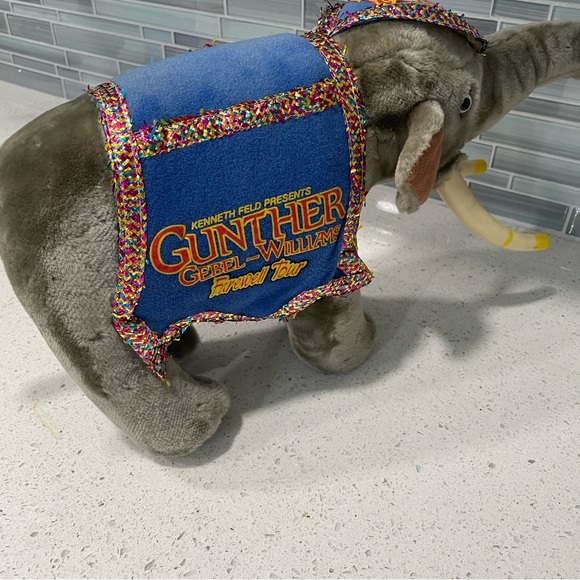 Vintage Ringling Bros Barnum Bailey Circus Gunther Farewell Tour Elephant Plush - Picture 12 of 15
